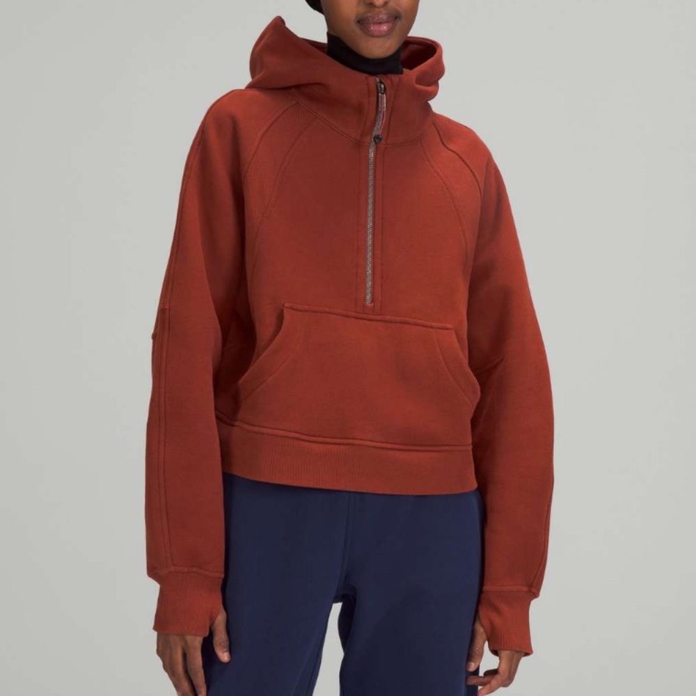 🤎Lululemon Scuba Oversized Half-Zip Hoodie - Date Brown EUC